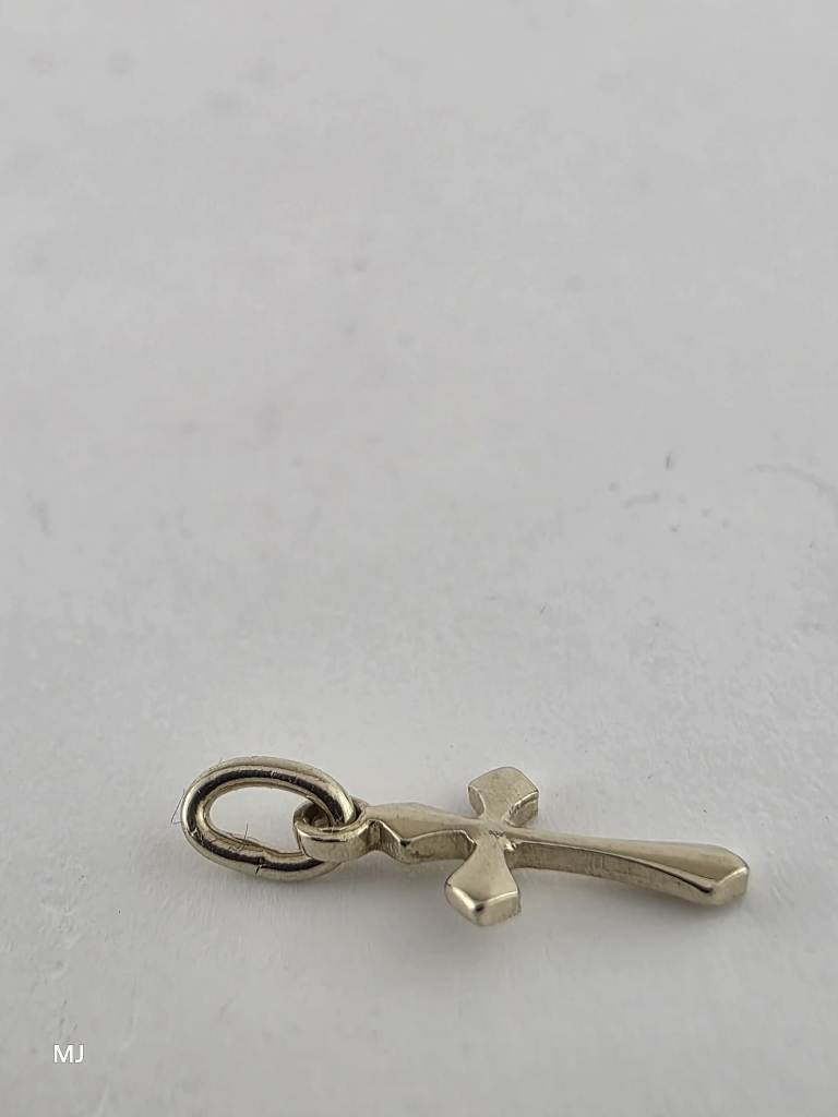 Gouden hanger kruisje                                   G101, Gebruikt, ., Ophalen of Verzenden, .