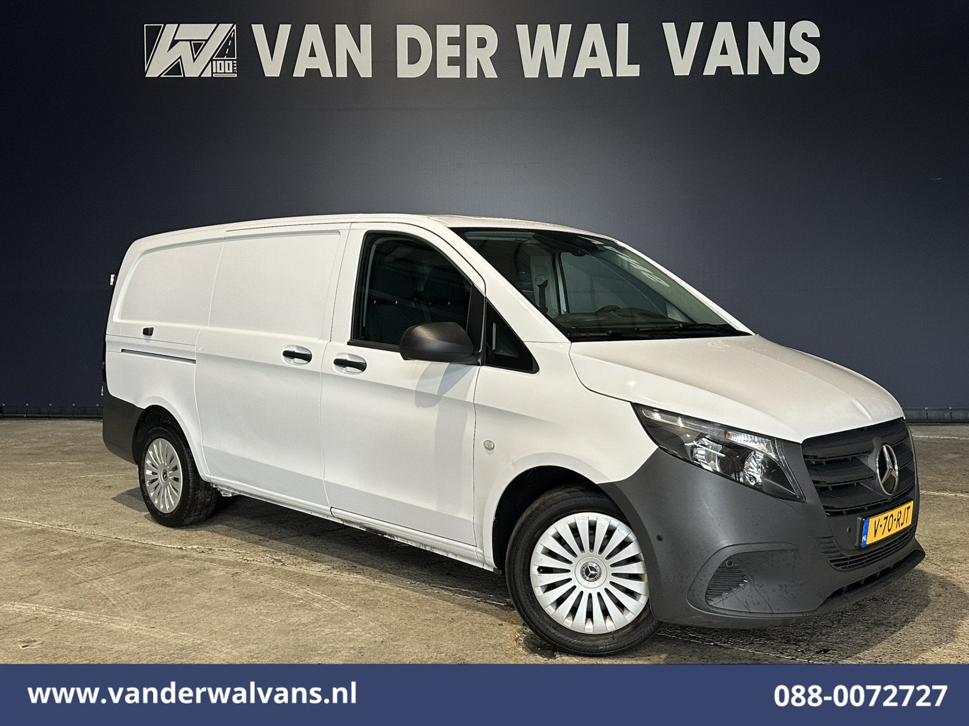 Mercedes-Benz Vito 116 CDI 164pk L2H1 Euro6 Airco | Camera |, Dealer onderhouden, 2000 kg, Wit, Mercedes-Benz