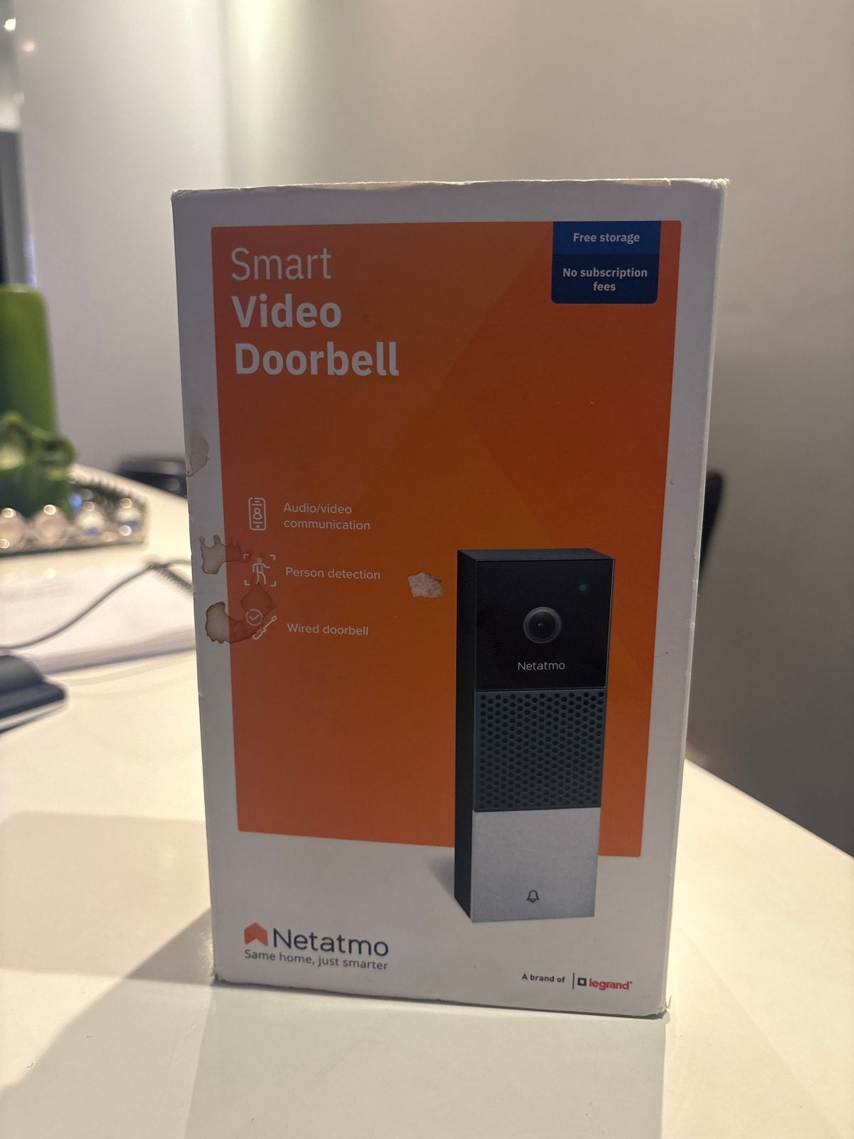Netatmo Smart Video Deurbel - Bedraad, Nieuwstaat, Huis en Inrichting, Ophalen of Verzenden, Bewegingsdetectiesensor, Nieuw, Bedraad