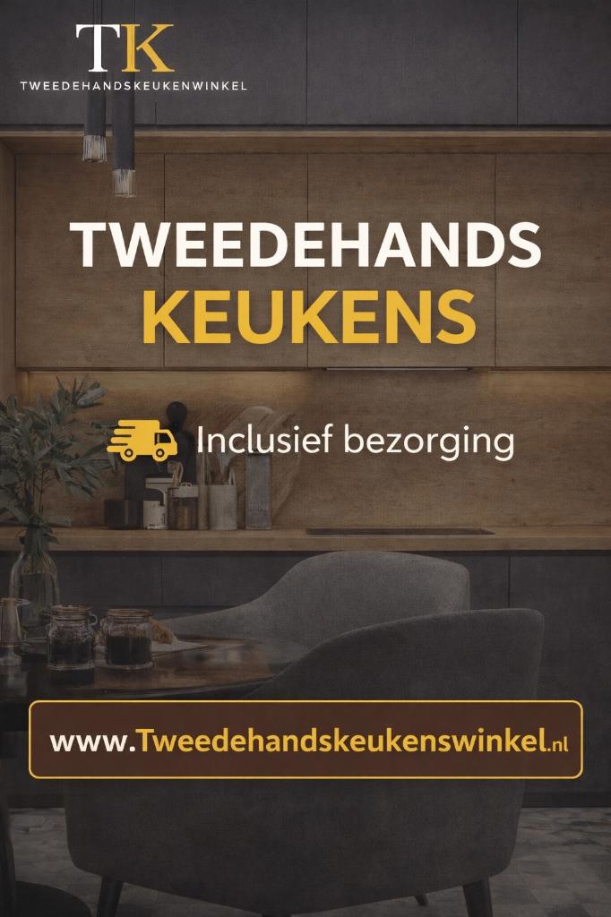 ⭐ ⭐ TWEEDEHANDSKEUKENSWINKEL BIEDT LUXE KEUKENS AAN! ⭐ ⭐, Huis en Inrichting, Keuken | Complete keukens, Ophalen, Gebruikt, Wit