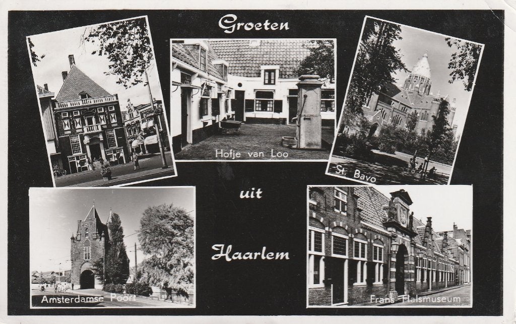 HAARLEM Poort Hofje Kerk Museum Groeten 1959, Verzenden, 1940 tot 1960, Gelopen, Noord-Holland