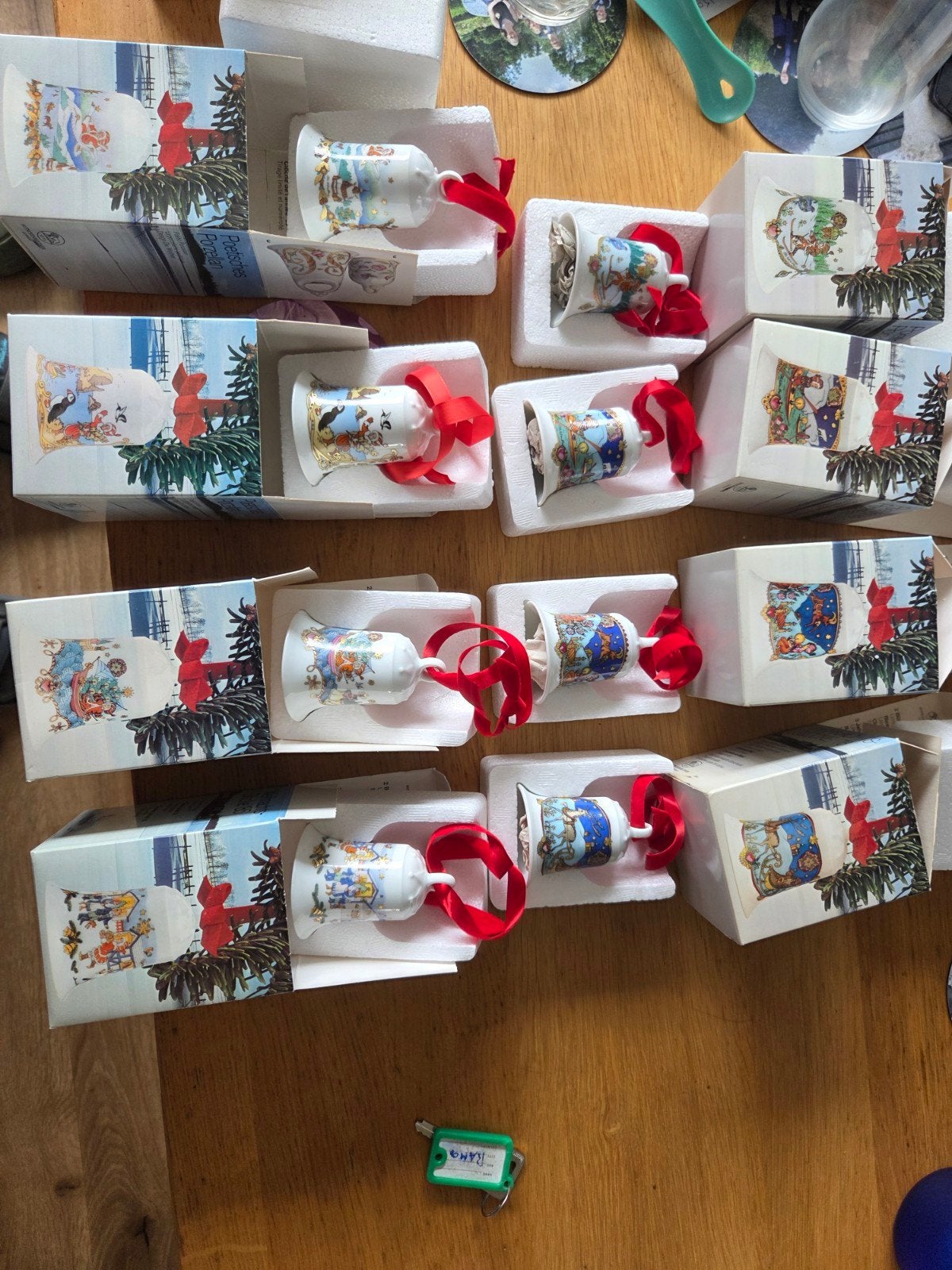 Hutschenreuther Kerstklokjes,elk inclusief origineel doosje, Ophalen of Verzenden
