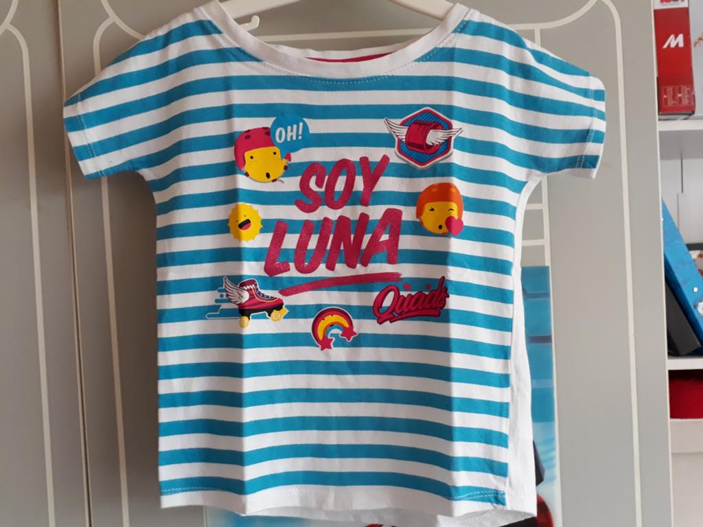 Soy Luna zomers shirtje mt 116, Meisje, Ophalen of Verzenden, Zo goed als nieuw, Shirt of Longsleeve