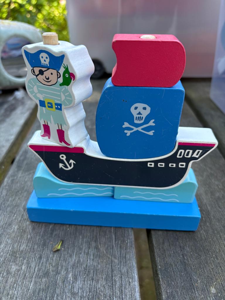 Houten Piraten Puzzelboot voor Kinderen, Ophalen, Gebruikt, Overige typen