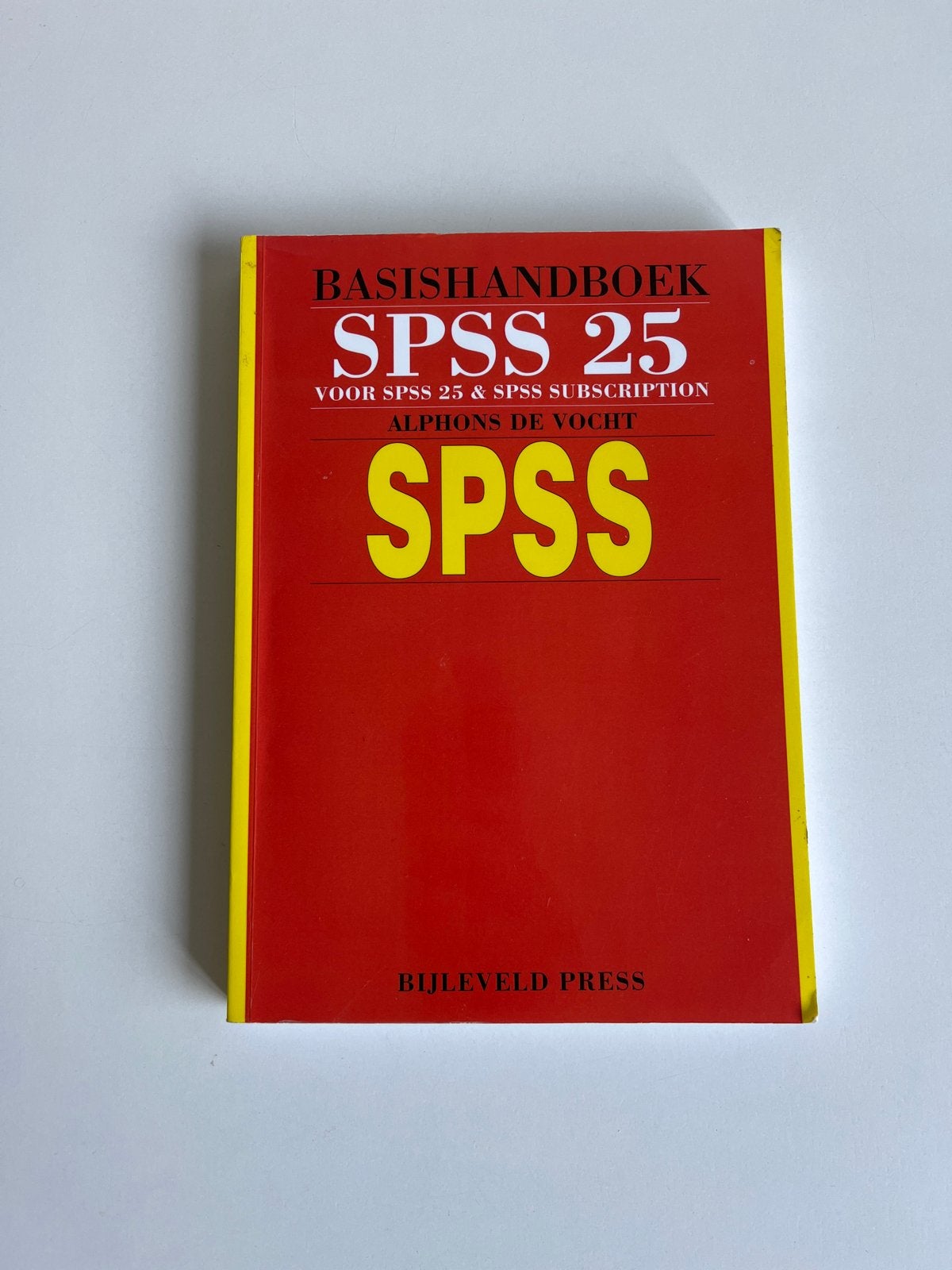 Basishandboek SPSS 25 - Alphons de Vocht, Ophalen of Verzenden, Gamma, Gelezen, WO