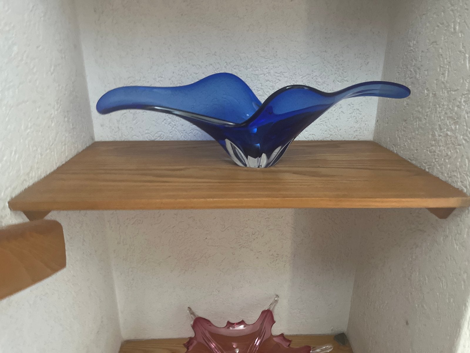 Mondgeblazen glazen schaal - Diverse kleuren, Ophalen of Verzenden