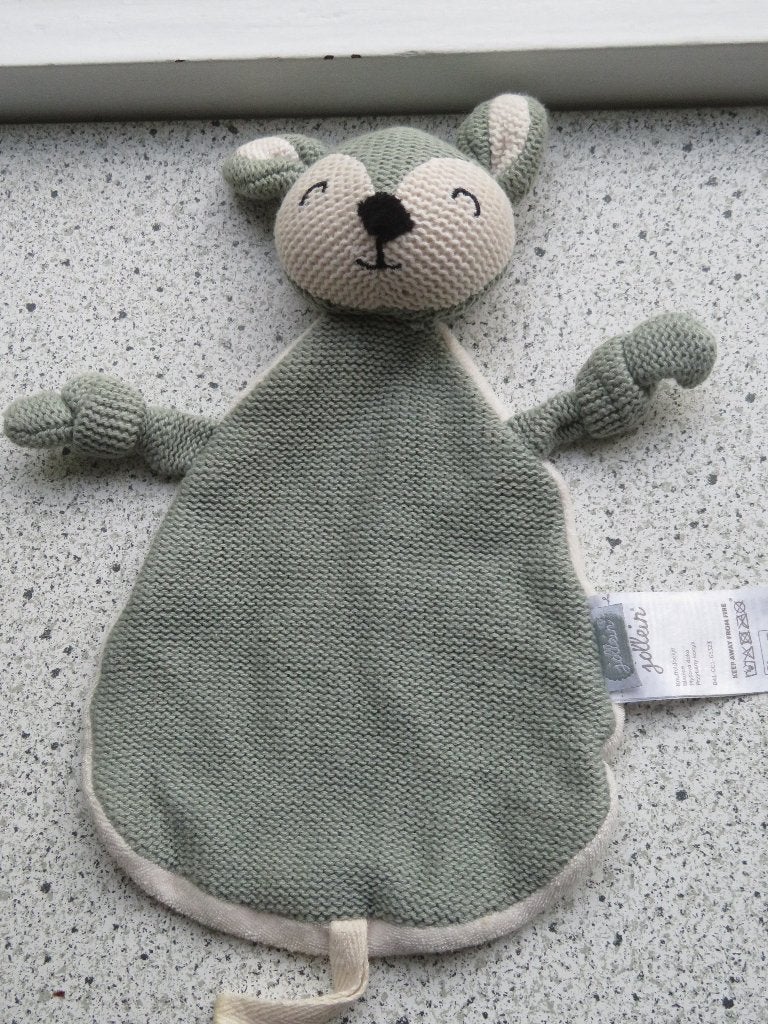 Jollein Knuffeldoek Groen Deer Ash Green hertje rendier, Groen, Overige typen, Ophalen of Verzenden, Zo goed als nieuw