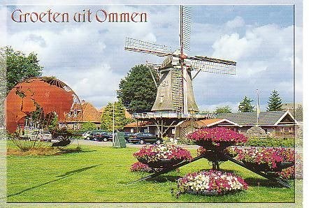 Ansichtkaart 	Ommen	Molen, Verzamelen, Ansichtkaarten | Nederland, Verzenden, 1980 tot heden, Gelopen, Overijssel