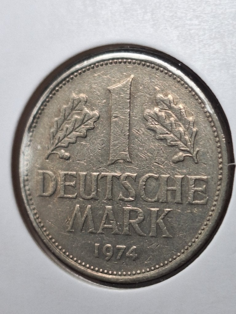 DUITSLAND 1 mark 1974 D (#42), Ophalen of Verzenden, Duitsland, Losse munt