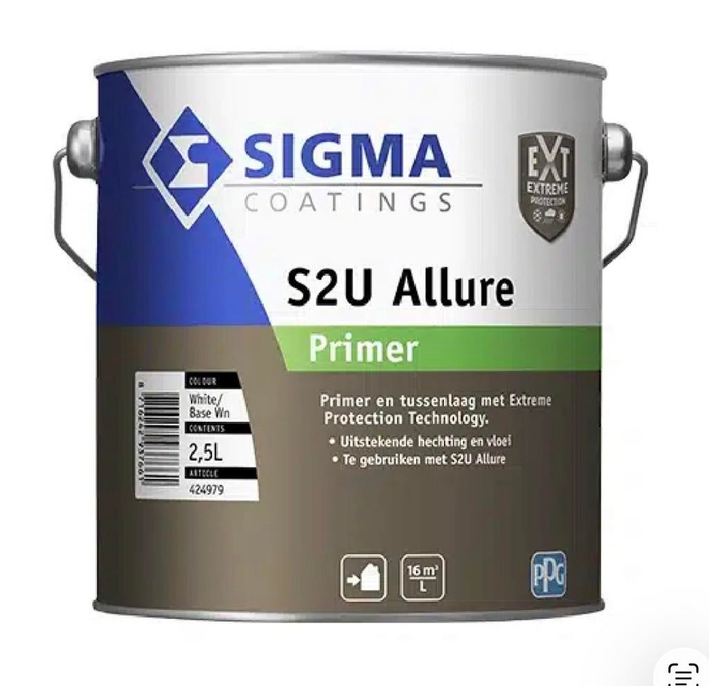Sigma Allure Primer Ral 6005 Groen 2.5L A-Klasse Buiten, Verzenden, Nieuw, Wit