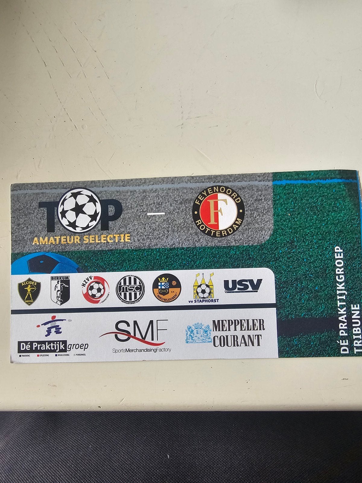 kaartje top amateur selectie-feyenoord 12 juli, Ophalen of Verzenden, Feyenoord, Poster, Plaatje of Sticker