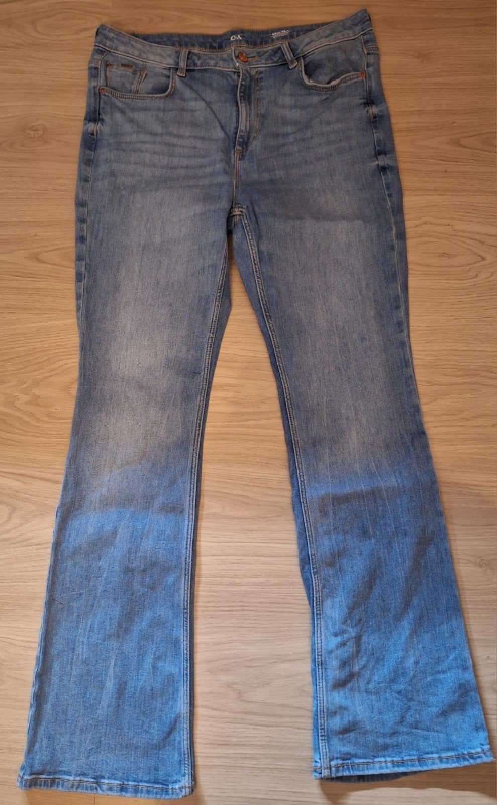 Bootcut spijkerbroek maat 44, Blauw, Ophalen of Verzenden, Zo goed als nieuw, W33 - W36 (confectie 42/44)