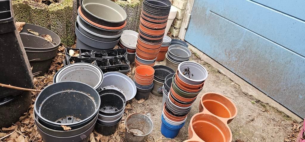 Bloempotten div maten, Tuin en Terras, Kweekspullen, Ophalen