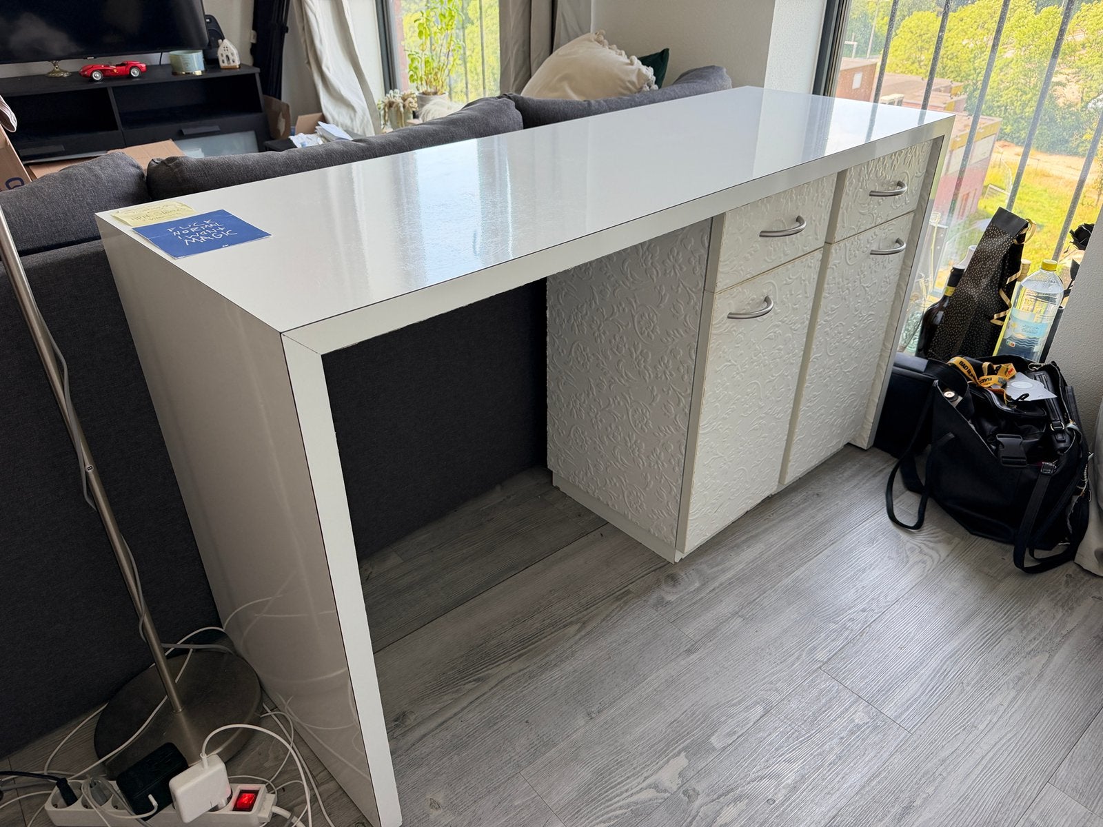 Bureau / kaptafel - Desk / Makeup table, Ophalen, Gebruikt, 150 cm, 60 cm