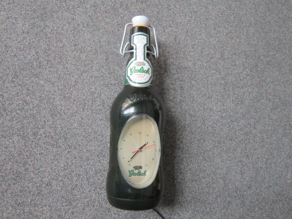 GROLSCH LICHTRECLAME KLOK, Ophalen, Zo goed als nieuw, Overige typen, Grolsch