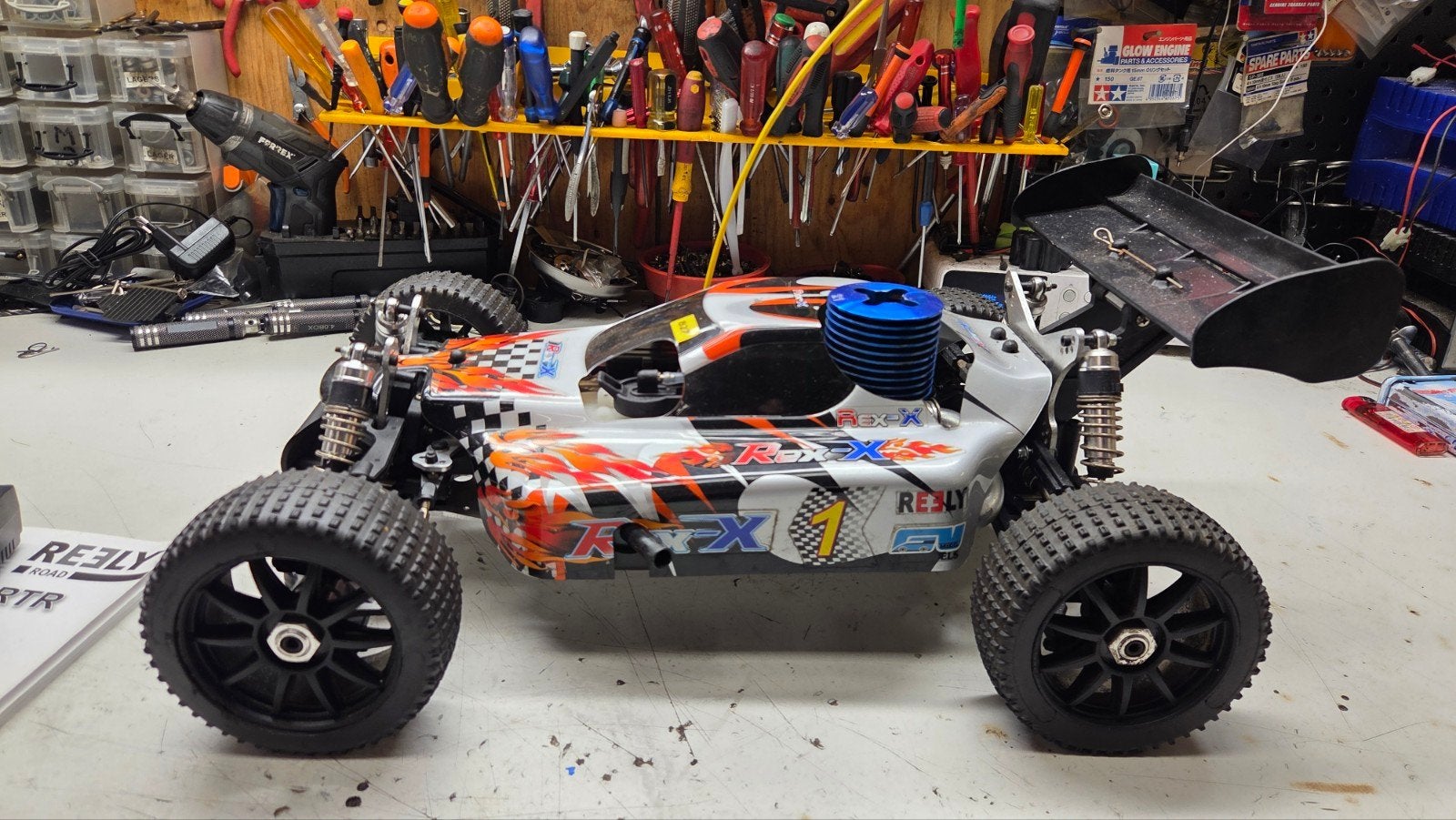 Te koop mooie reely rex, Hobby en Vrije tijd, Gebruikt, Auto offroad, Ophalen of Verzenden, Schaal 1:8
