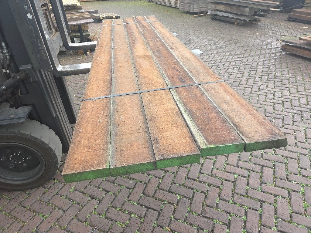 Azobé hardhouten balken 4.5x15.0 cm - nr: HB99, Tuin en Terras, Palen, Balken en Planken, Ophalen, 250 cm of meer, Balken, Hardhout