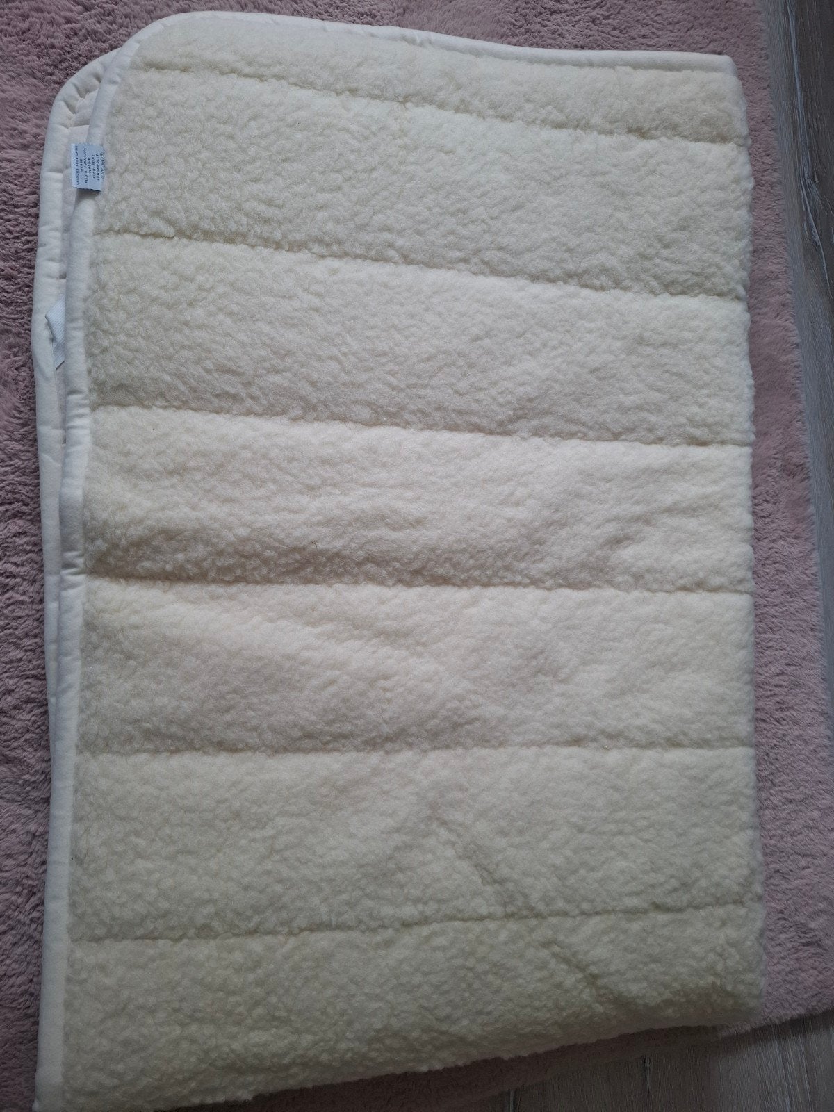 Wollen matrasbeschermer 140x200  onderdeken, Huis en Inrichting, Slaapkamer | Beddengoed, Ademend, Matrasbeschermer, Beige, Tweepersoons