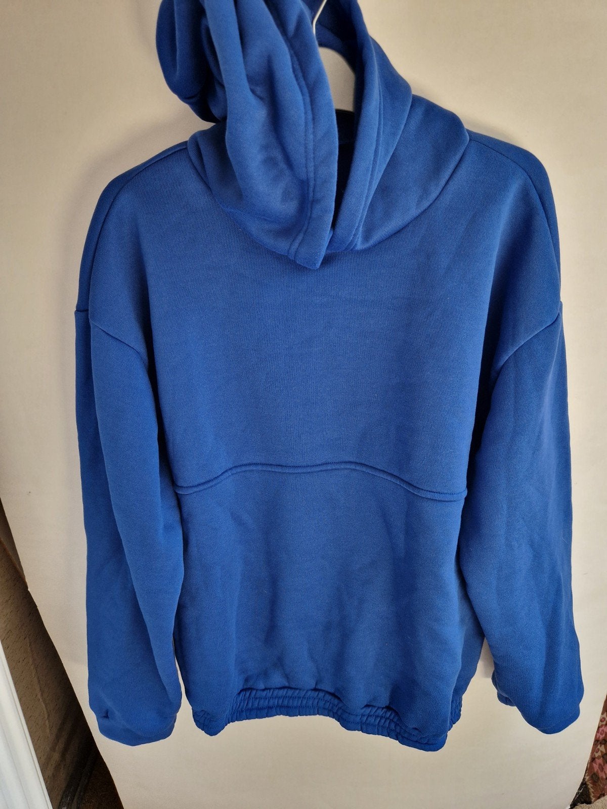 Leuke blauwe hoodie sweater met capuchon, maat XL, Ophalen of Verzenden, Zo goed als nieuw, Maat 46/48 (XL) of groter, Blauw