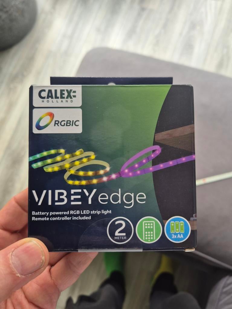 Calex VIBEYedge RGB LED strip licht 2 meter, Ophalen of Verzenden, Nieuw, Modern