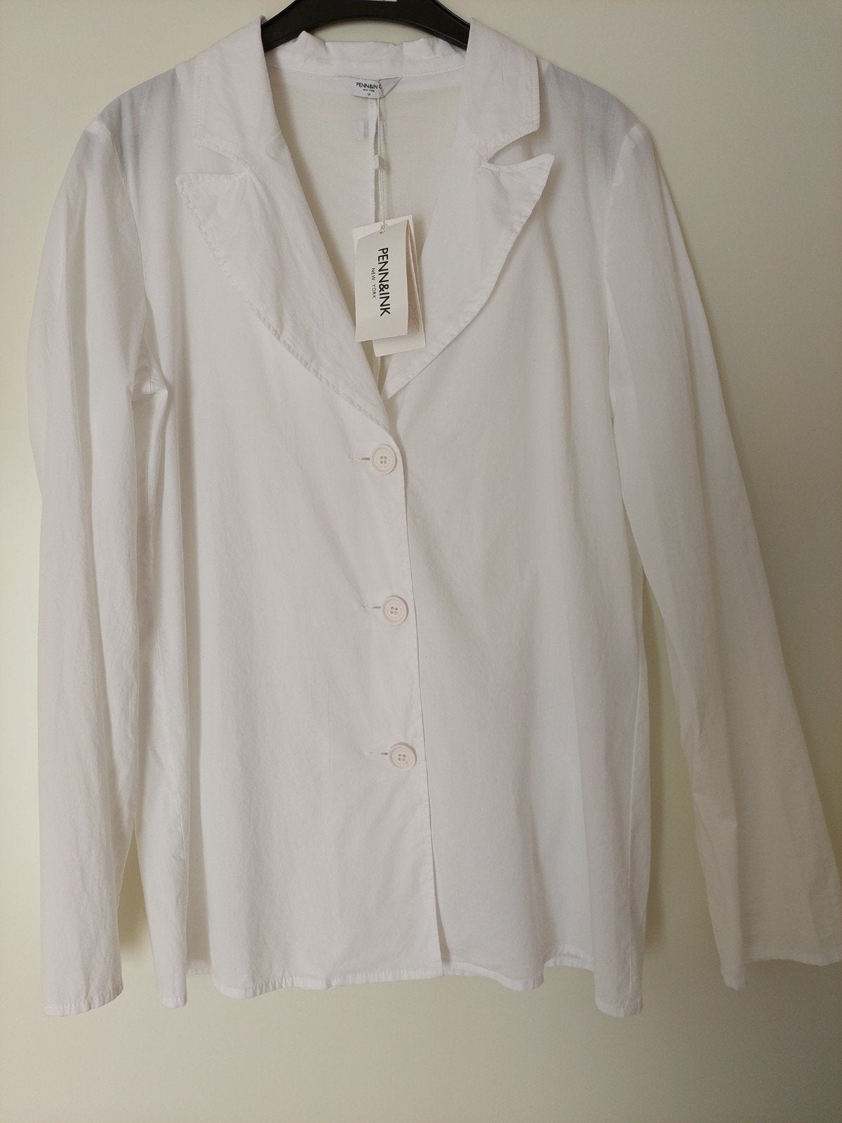 Penn&Ink blazer spierwit katoen maat 36/38, Kleding | Dames, Jasjes, Kostuums en Pakken, Ophalen of Verzenden