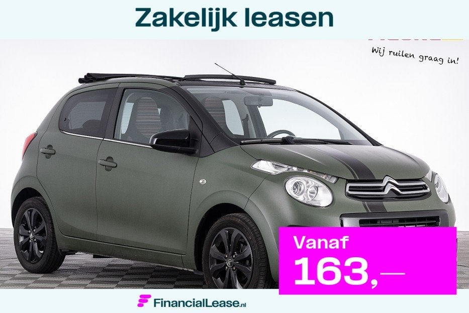 Citroën C1 1.0 VTi Airscape Shine Automaat | SCHUIFDAK | CA, 12 maanden, Stof, Gebruikt, 4 stoelen