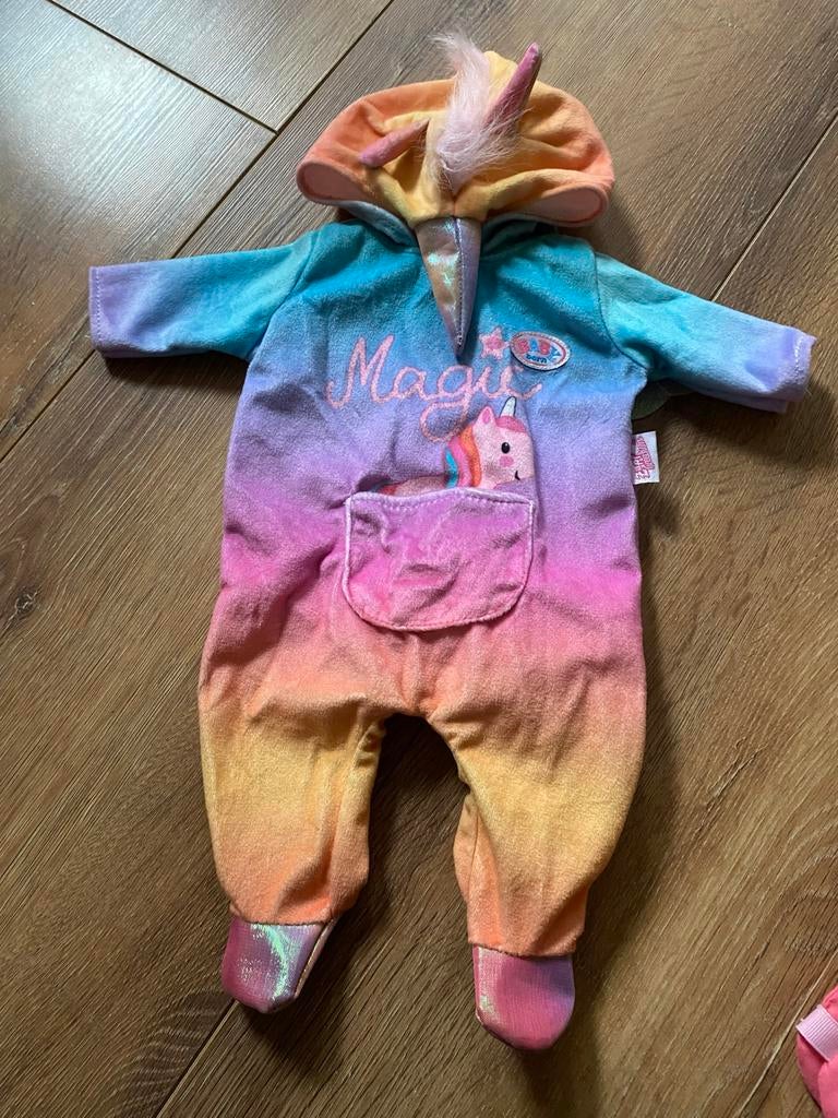 Baby Born Eenhoorn Romper - Magische Outfit voor Babypop, Kinderen en Baby's, Ophalen of Verzenden, Zo goed als nieuw, Babypop