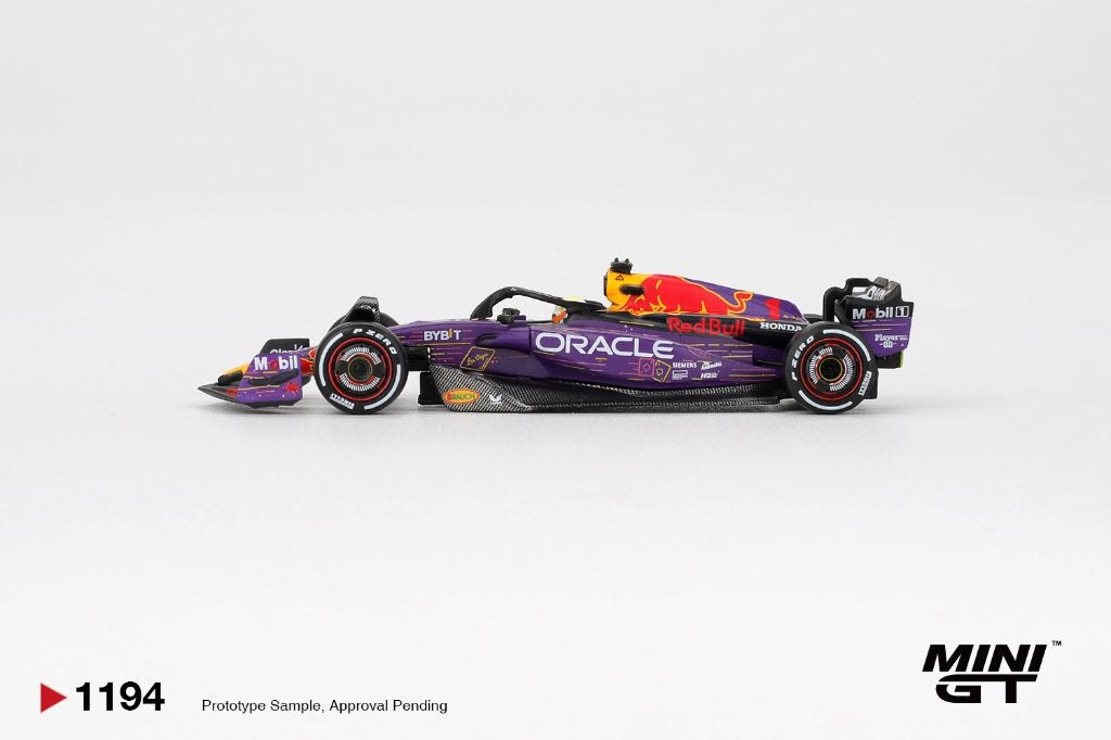 Mini GT Red Bull Racing RB19 #1 Max Verstappen Las Vegas GP, Www.rubensmodelautos.nl, Auto, Nieuw, Ophalen of Verzenden
