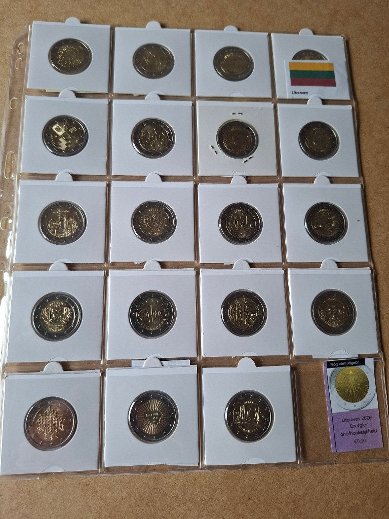 2 Euromunten Litouwen, Postzegels en Munten, Munten | Europa | Euromunten, Ophalen of Verzenden, Overige landen, 2 euro, Setje