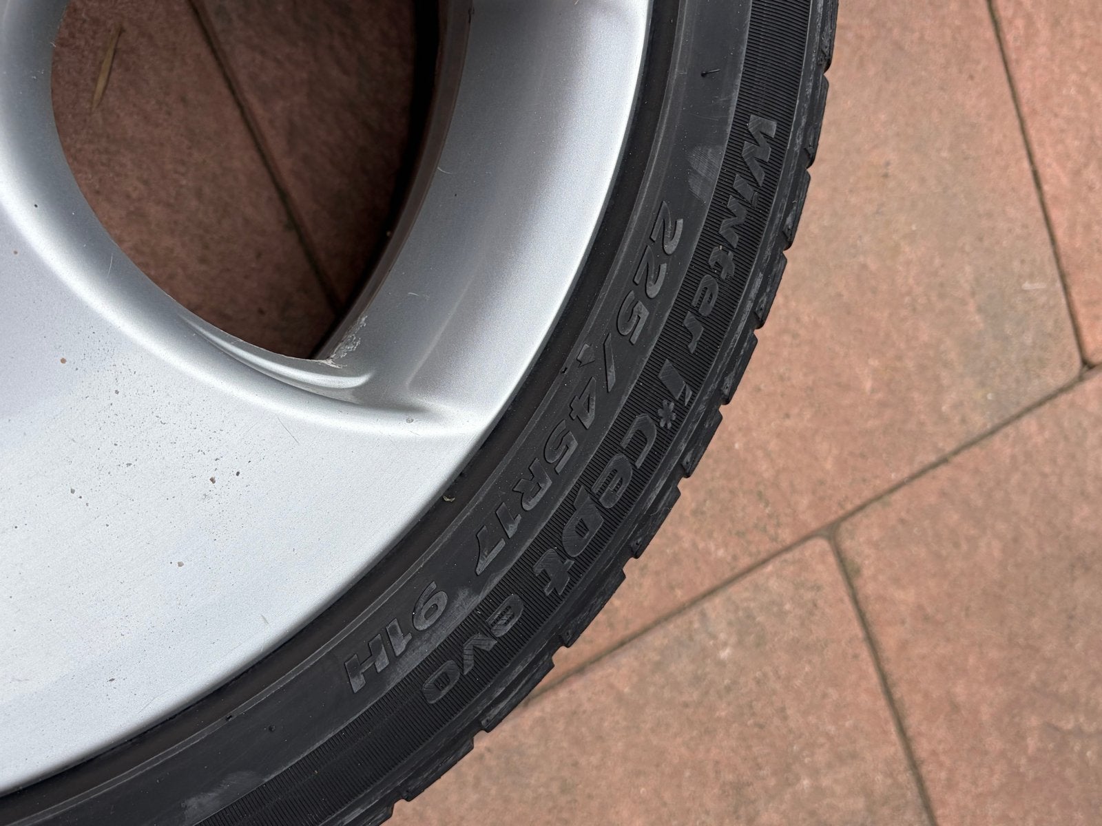 4x Golf 5 GTI Velgen met 225/45R17 Winterbanden, Ophalen of Verzenden, Gebruikt