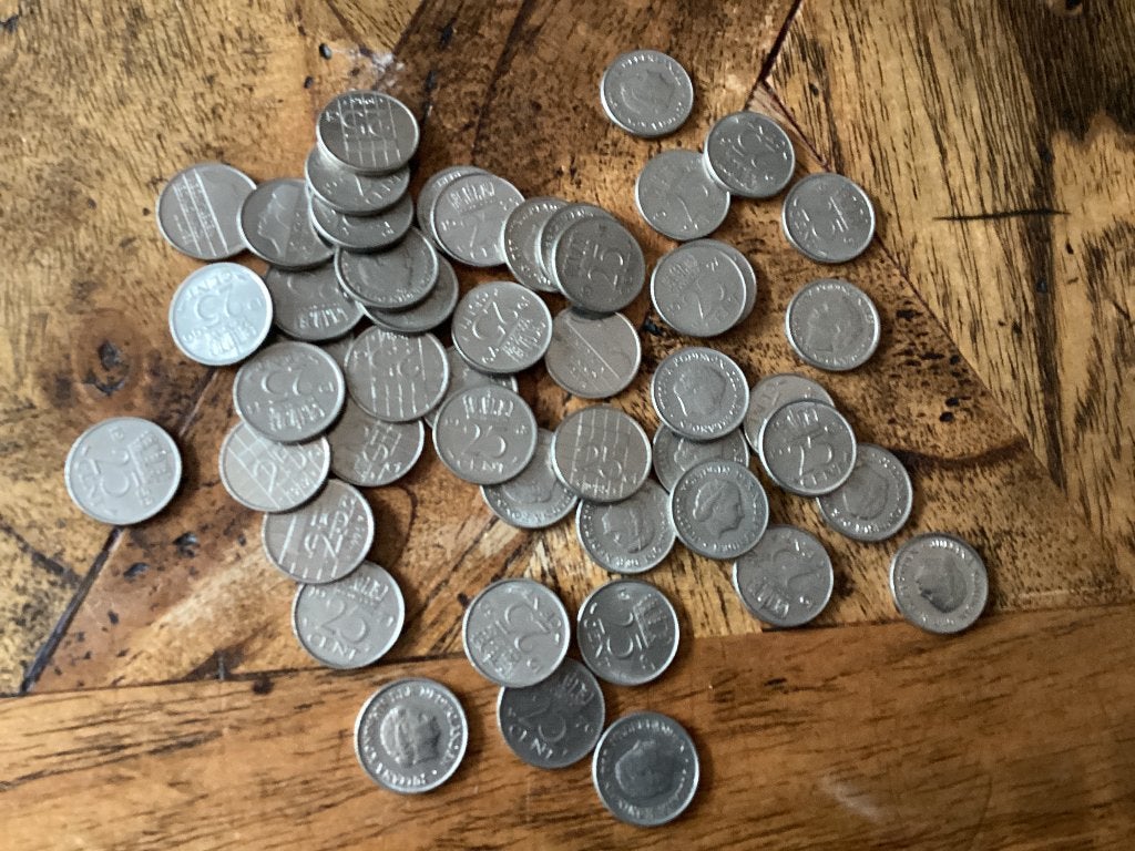 49 kwartjes, Ophalen of Verzenden, Koningin Juliana, Overige waardes, Losse munt
