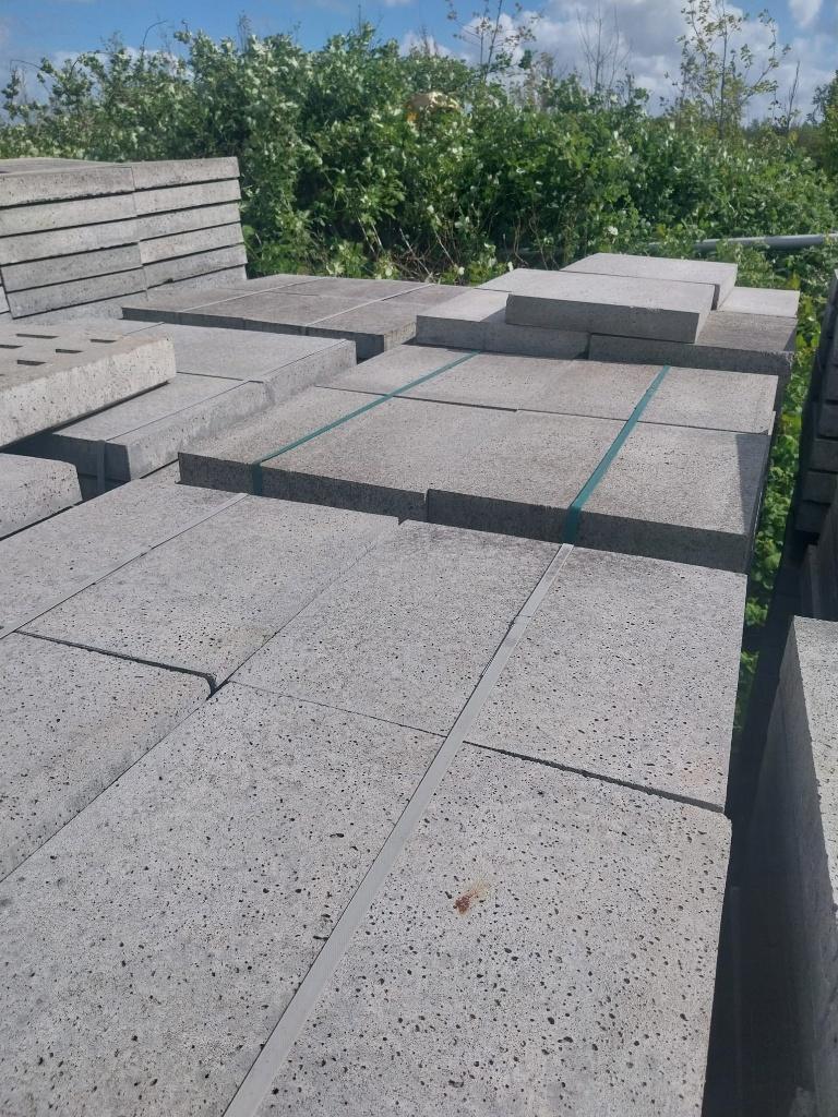 tegel 50x50x7,5 cm oudhollands grijs B-keus actie, Nieuw, Ophalen of Verzenden, 10 m² of meer, Beton