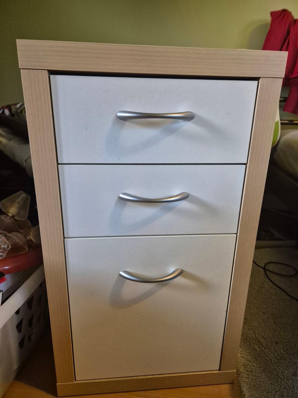 IKEA ALEX (?) bureauladekast met 3 laden en nieuwe wieltjes, Ophalen, Minder dan 50 cm, Gebruikt, 3 of 4 laden