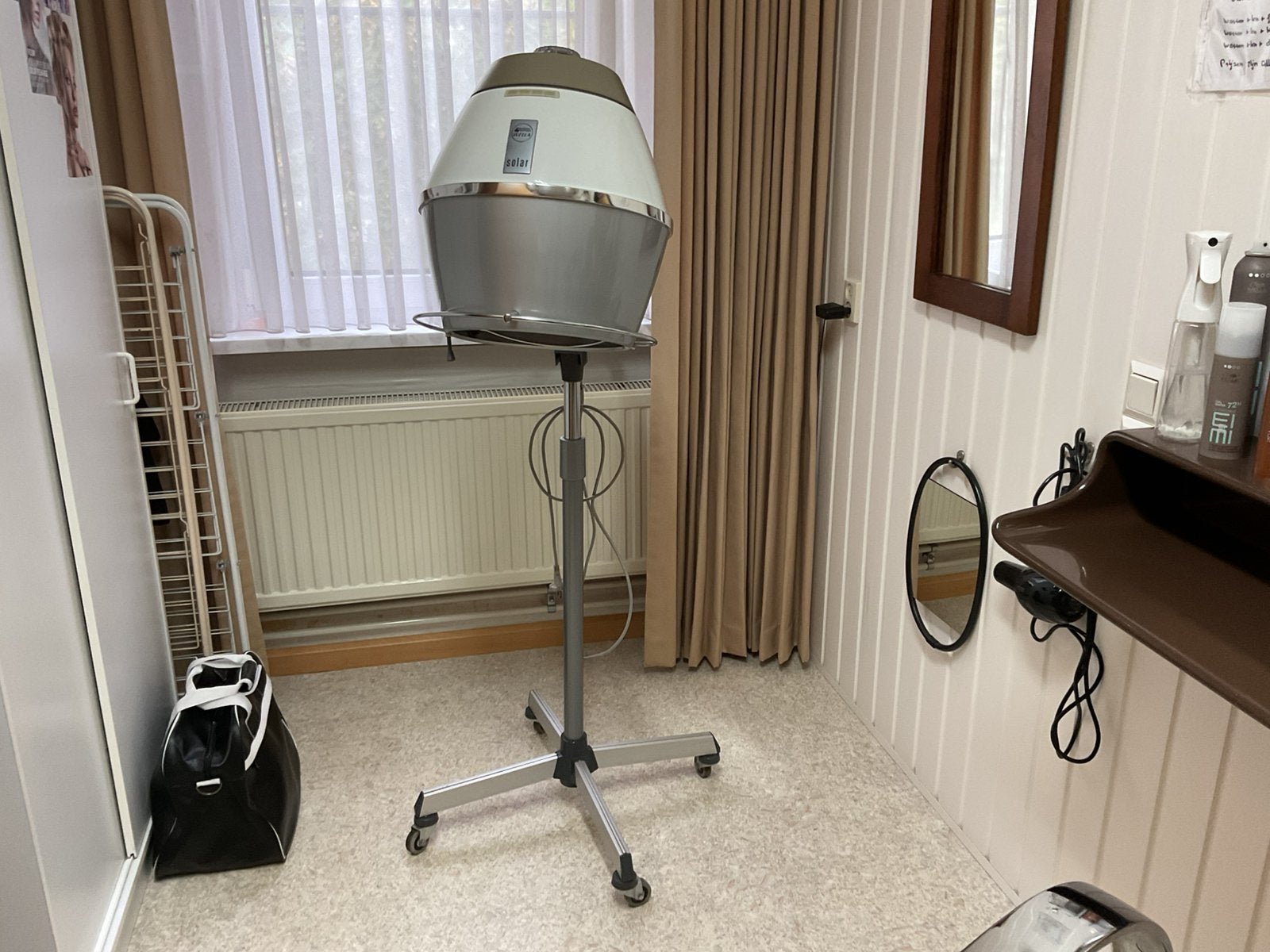Wella solar infrarood kap, Ophalen