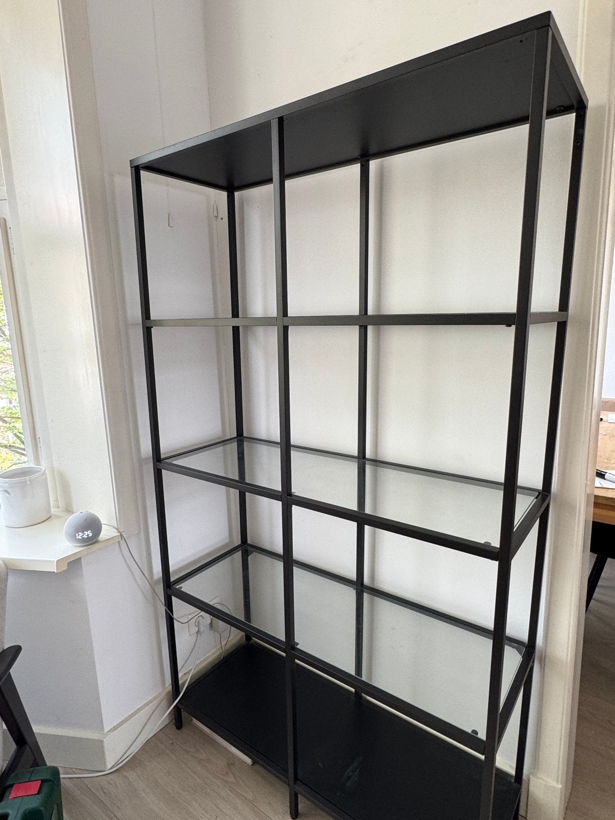Ikea Vittsjö vitrinekast - 100x175cm, Ophalen, Met plank(en), 100 tot 150 cm, 150 tot 200 cm
