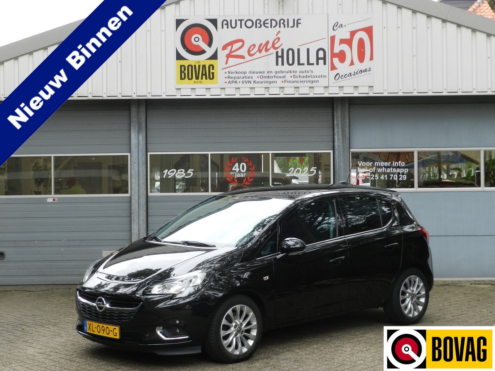 Opel Corsa 1.0 Turbo Online Edition Navi Cruise contr Carpla, Voorwielaandrijving, Dealer onderhouden, Gebruikt, Met garantie (alle)