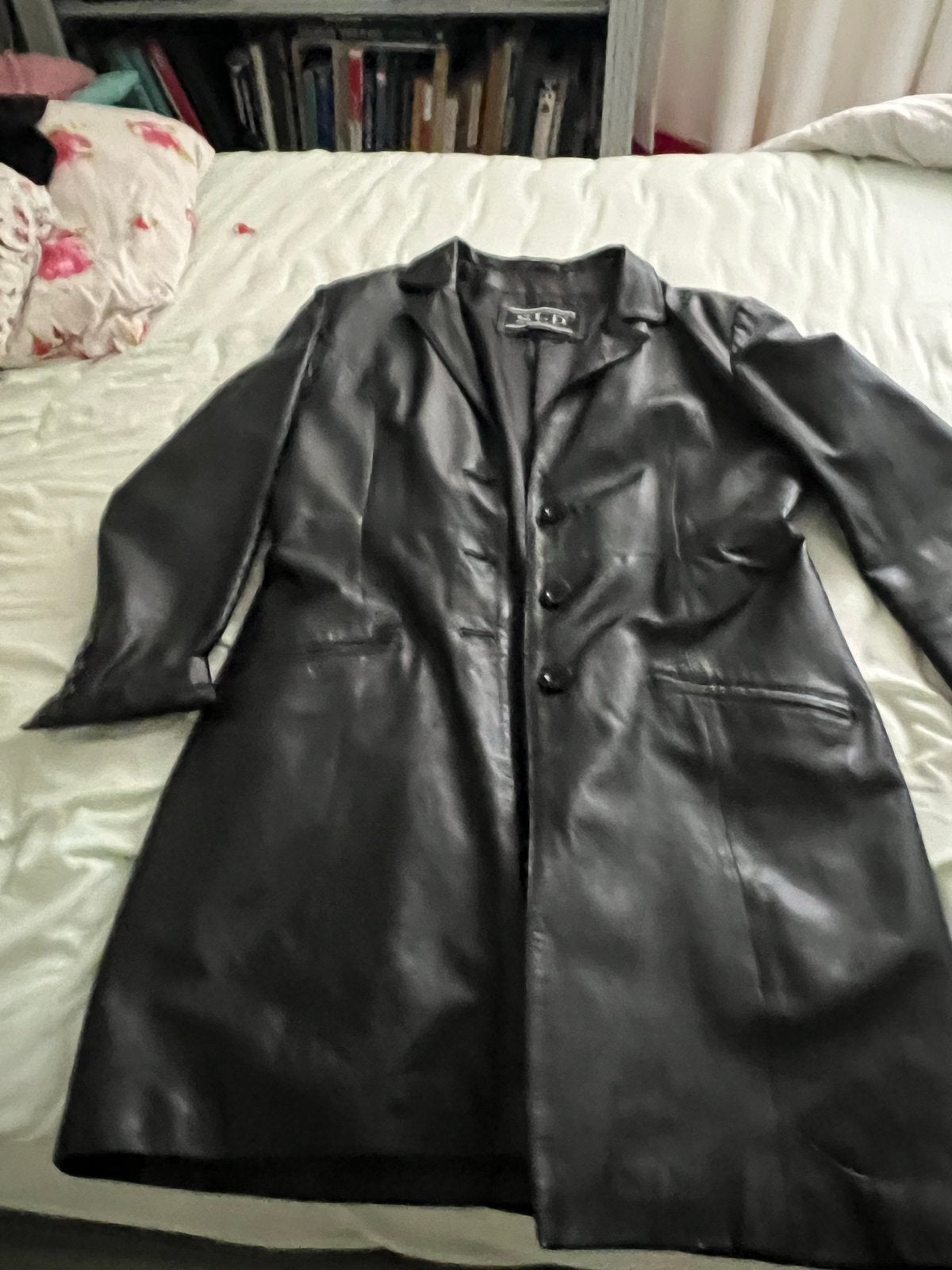 Prachtige zwarte nappa leren jas maat 42, Kleding | Dames, Ophalen of Verzenden, Gedragen, Maat 42/44 (L), Zwart