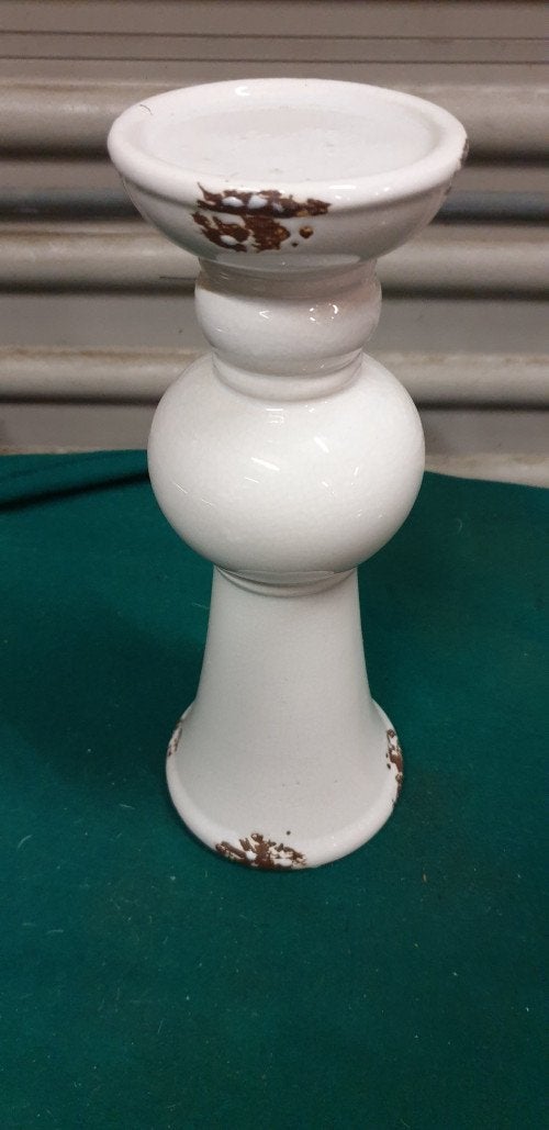 kandelaar riverdale wit aardewerk, Ophalen of Verzenden, 'T Olde Gre-j, Info@toldegrej.nl, Endepoelstraat 20f Didam
