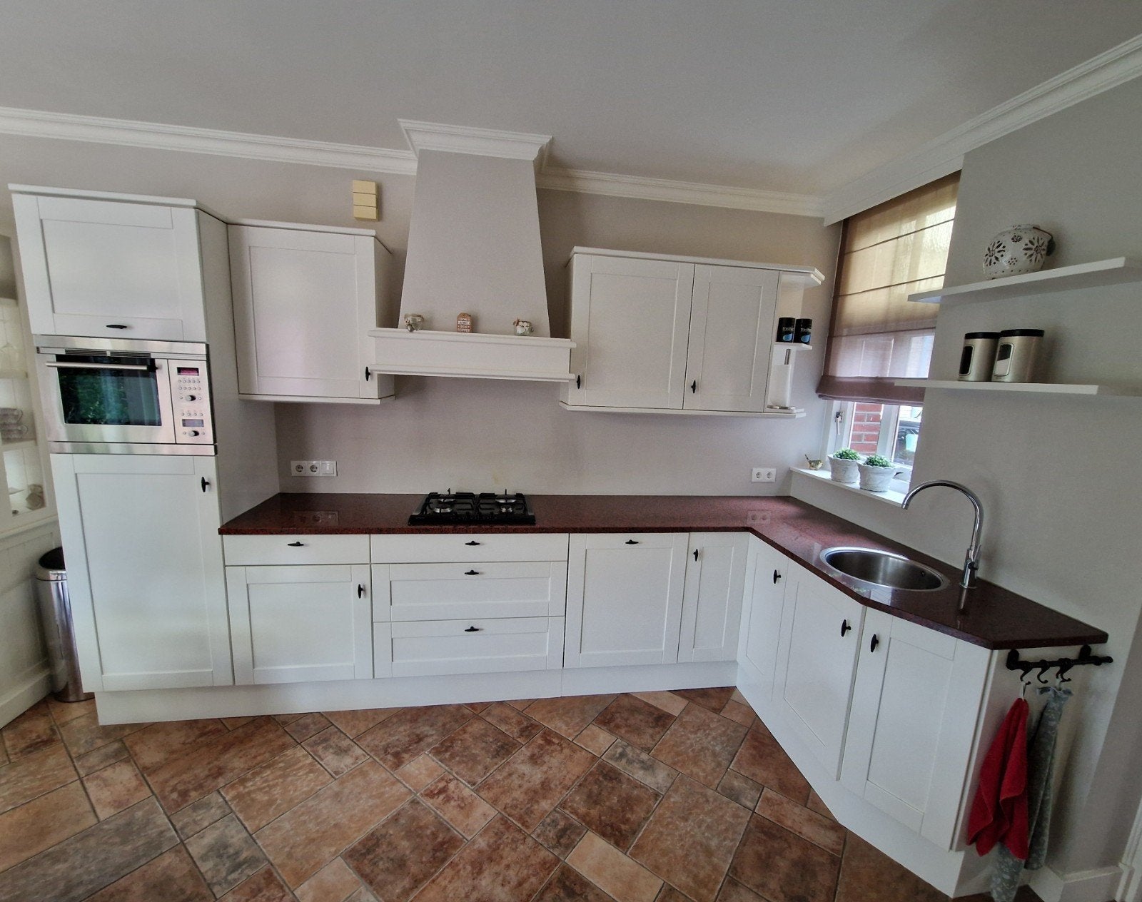 Keuken met granieten blad, Ophalen, Gebruikt, Graniet of Steen, Hoekkeuken