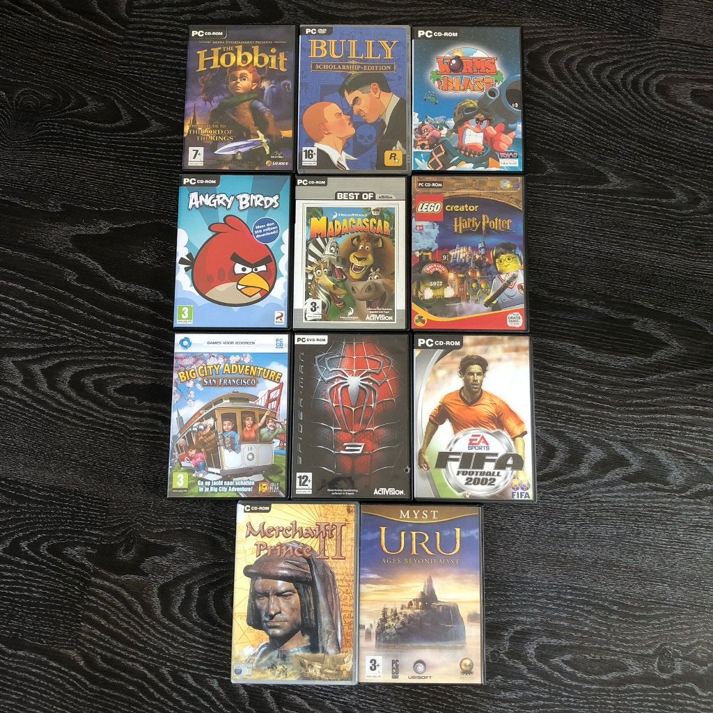 PC CD-ROM en DVD Games - Angry Birds, Bully, Hobbit Spellen, Spelcomputers en Games, Gebruikt, Overige genres, 1 speler, Ophalen of Verzenden