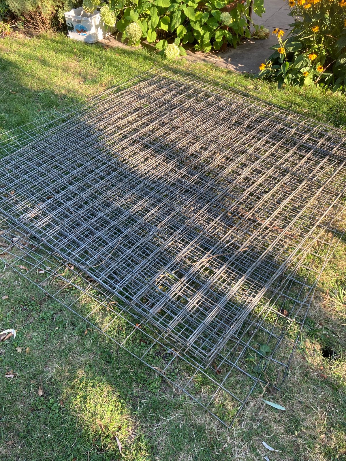 Metalen gaaspanelen voor tuin of omheining, Ophalen, Gebruikt, 20 meter of meer, Gaas