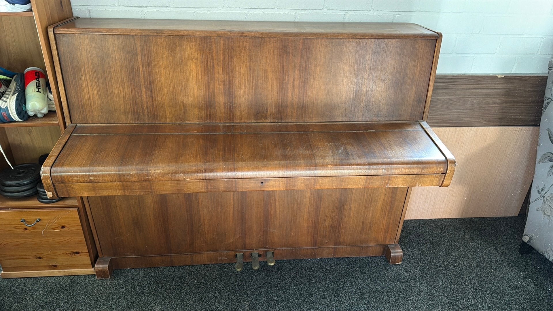 Piano, Muziek en Instrumenten, Ophalen, Gebruikt, Bruin, Piano
