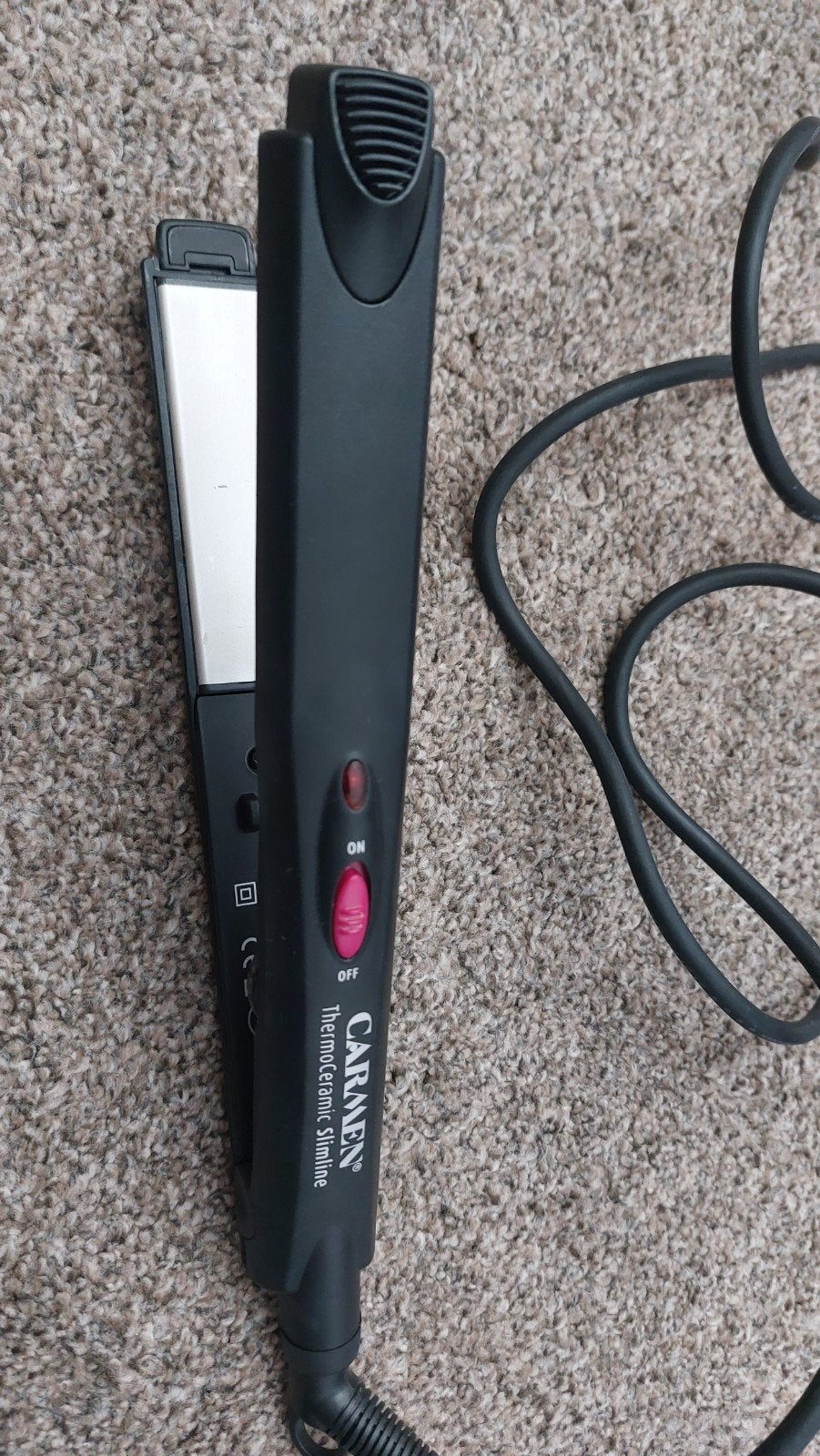 Carmen Thermoceramic Slimline stijltang, Ophalen of Verzenden, Gebruikt, Haarverzorging