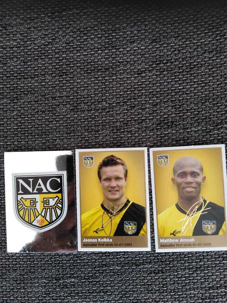 3 plaatjes NAC, Ophalen of Verzenden, Zo goed als nieuw, NAC Breda, Poster, Plaatje of Sticker