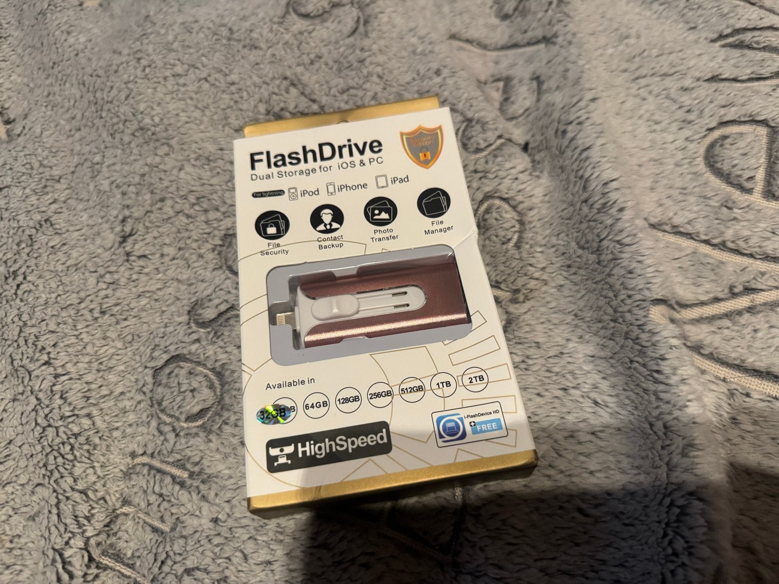 FlashDrive Dual Opslag voor iOS & PC - 32GB, Computers en Software, USB Sticks, Ophalen of Verzenden, Nieuw, 32 GB