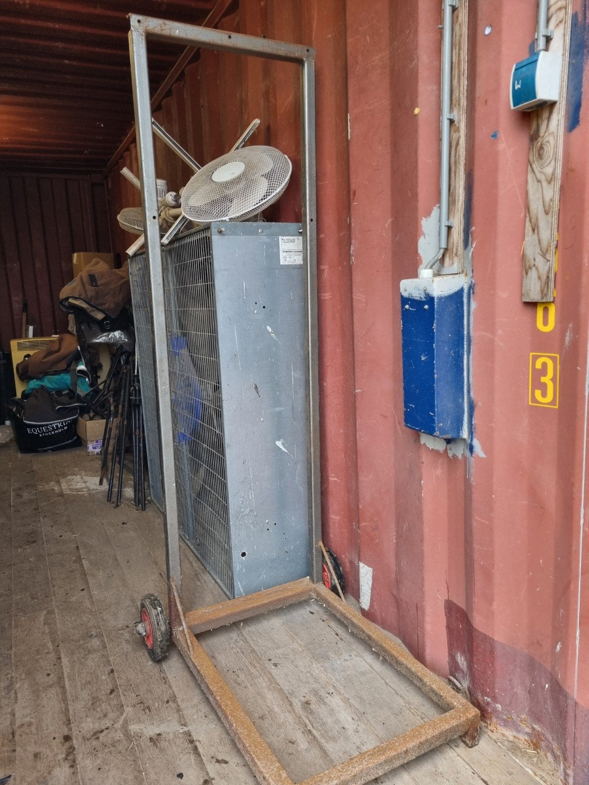 Verrijdbaar onderstel met dekenrek 6 st, Ophalen, Gebruikt