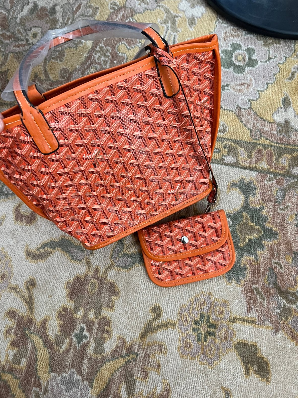 Goyard Saint Louis PM Shopper Oranje, Ophalen of Verzenden, Zo goed als nieuw, Oranje, Shopper
