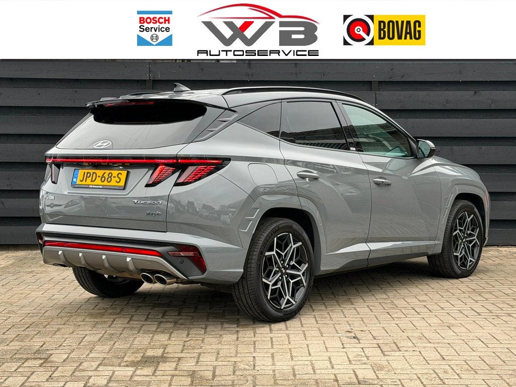 Hyundai Tucson 1.6 T-GDI PHEV N Line 4WDI Carplay I Camera, Auto's, Hyundai, Automaat, 1350 kg, Gebruikt, Zwart