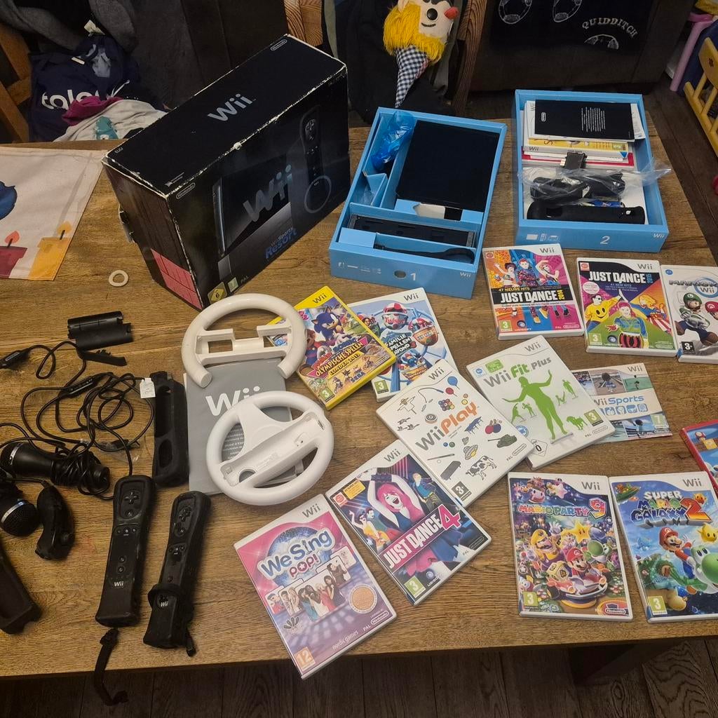 Wii Console Bundel met 15 Spellen en Accessoires, Avontuur en Actie, Gebruikt, Eén computer, Ophalen of Verzenden