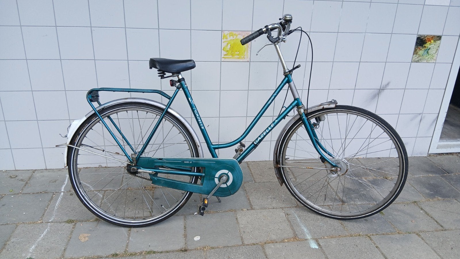 gazelle damesfiets, Ophalen